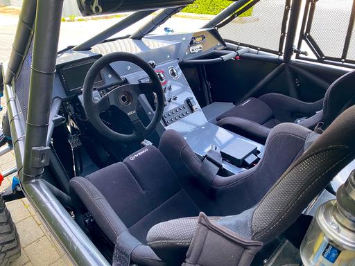 Interior of an offroad vehicle